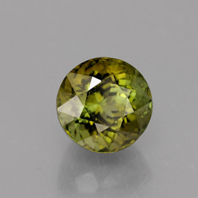 1.33캐럿 천연 멀티컬러 투르말린, 라운드 컷, 6.26 mm, VS-SI