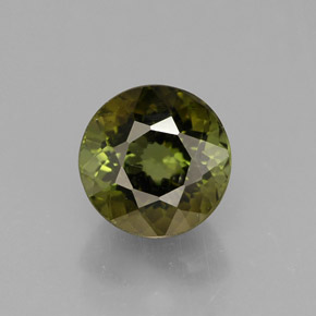 1.21캐럿 천연 멀티컬러 투르말린, 라운드 컷, 6.38 mm, VS