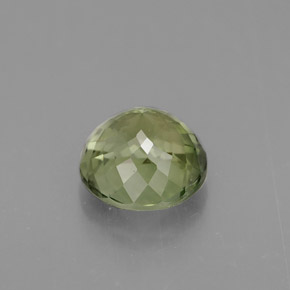 1.18캐럿 천연 그린 투르말린, 라운드 컷, 6.40 mm, VS