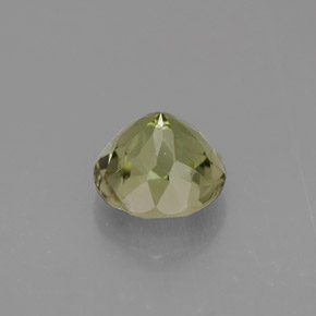 1.04캐럿 천연 노란빛 그린 투르말린, 라운드 컷, 6.18 mm, VS