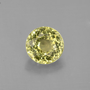 1.03캐럿 천연 녹빛 골든 투르말린, 라운드 컷, 6.21 mm, VS