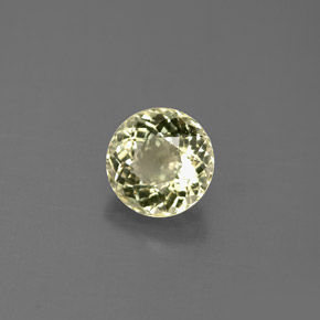 0.88캐럿 천연 연한 황금빛 투르말린, 라운드 컷, 6.16 mm, VS