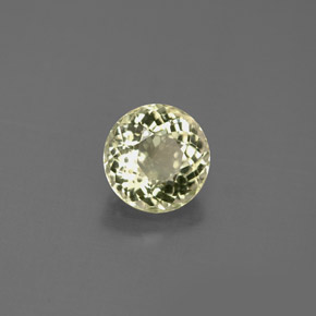 0.88캐럿 천연 연한 황금빛 투르말린, 라운드 컷, 6.16 mm, VS