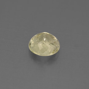 0.88캐럿 천연 연한 황금빛 투르말린, 라운드 컷, 6.16 mm, VS