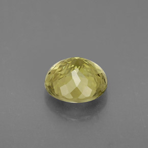 0.92캐럿 천연 녹빛 골든 투르말린, 라운드 컷, 6.16 mm, VS