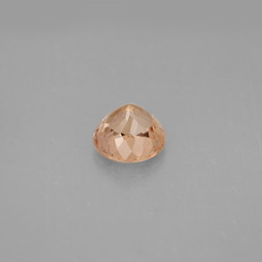 1.07캐럿 천연 오렌지 투르말린, 라운드 컷, 6.30 mm, VS