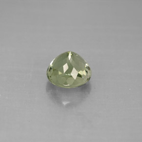 1.47캐럿 천연 노란빛 그린 투르말린, 라운드 컷, 6.60 mm, VVS