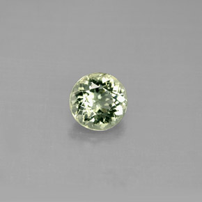 1.02캐럿 천연 그린 투르말린, 라운드 컷, 6.46 mm, VS