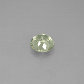 1.02캐럿 천연 그린 투르말린, 라운드 컷, 6.46 mm, VS