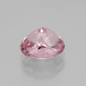 1.57캐럿 천연 로즈 핑크 투르말린, 타원형 컷, 7.7×6.4 mm, VVS-VS