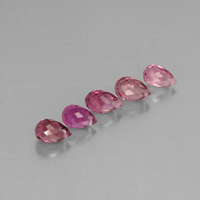 캐럿 천연 멀티컬러 투르말린 보석, 브리올레트, 5.9×3.5 mm, VVS-VS