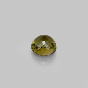 1.10캐럿 천연 골든 그린 투르말린, 라운드 컷, 5.98 mm, VVS