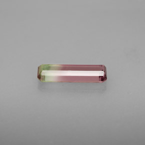 1.17캐럿 천연 워터멜론 투르말린, 에메랄드 컷, 11.3×4 mm, VS