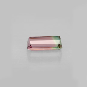 1.23캐럿 천연 워터멜론 투르말린, 에메랄드 컷, 8.7×4.2 mm, VVS-VS