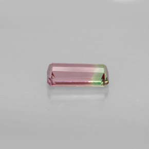 1.03캐럿 천연 워터멜론 투르말린, 에메랄드 컷, 8.8×3.8 mm, VVS-VS