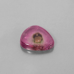 2.56캐럿 천연 워터멜론 투르말린, 투명한, 10.9×9.5 mm, 투명/반투명