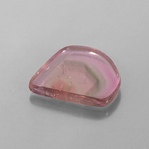 2.74캐럿 천연 워터멜론 투르말린, 투명한, 12.5×11.2 mm, 투명/반투명
