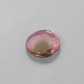 1.55캐럿 천연 바이컬러 투르말린, 멋진 모양, 8.5×8.5 mm, 투명한