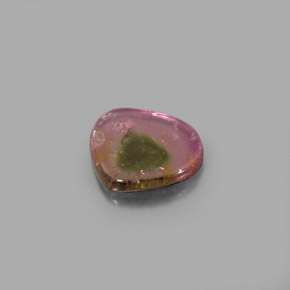 3.49캐럿 천연 워터멜론 투르말린, 투명한, 12.7×11.7 mm, 투명/반투명