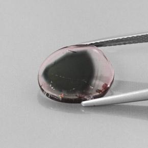 3.22캐럿 천연 바이컬러 투르말린, 멋진 모양, 13×10.8 mm, 투명한