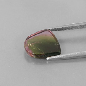 2.24캐럿 천연 워터멜론 투르말린, 투명한, 9.4×8.9 mm, 투명/반투명