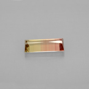 1.02캐럿 천연 워터멜론 투르말린, 바게트, 9.4×4.2 mm, VVS