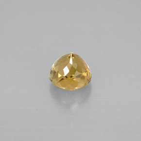 0.90캐럿 천연 녹빛 골든 투르말린, 라운드 컷, 5.41 mm, VVS