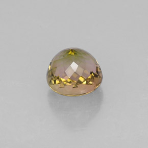 1.14캐럿 천연 멀티컬러 투르말린, 라운드 컷, 5.84 mm, VVS