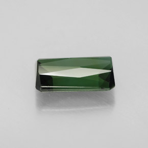 2.15캐럿 천연 그린 투르말린, 에메랄드 컷, 9.8×6.1 mm, VVS