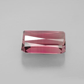 4.77캐럿 천연 멀티 핑크 투르말린, 에메랄드 컷, 11.5×7.3 mm, VVS