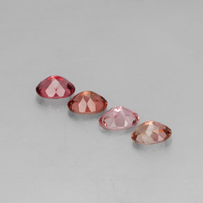 캐럿 천연 멀티컬러 투르말린 보석, 타원형 컷, 7.1×5 mm, VVS-VS