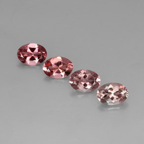 캐럿 천연 멀티컬러 투르말린 보석, 타원형 컷, 7.1×5.1 mm, VVS-VS