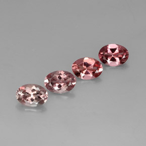 캐럿 천연 멀티컬러 투르말린 보석, 타원형 컷, 7.1×5.1 mm, VVS-VS