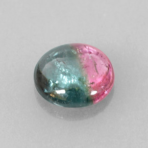 1.46캐럿 천연 워터멜론 투르말린, 라운드 컷, 7.88 mm, 투명한
