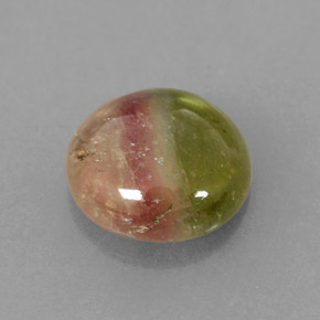 1.86캐럿 천연 워터멜론 투르말린, 투명한, 8.25 mm, 투명/반투명