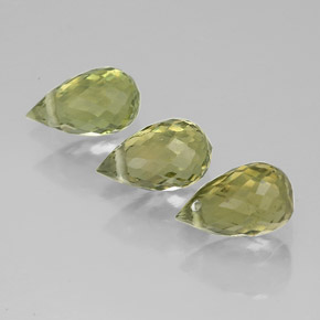 1.68캐럿 천연 라이트 그린 투르말린 보석, 브리올레트, 6.2×3.6 mm, VS