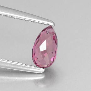0.62캐럿 천연 핑크 투르말린, 브리올레트, 6.5×3.7 mm, VS
