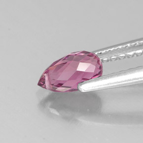 0.62캐럿 천연 핑크 투르말린, 브리올레트, 6.5×3.7 mm, VS