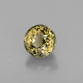 0.92캐럿 천연 멀티컬러 투르말린, 라운드 컷, 5.50 mm, VVS