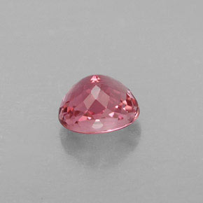 0.73캐럿 천연 로즈 핑크 투르말린, 타원형 컷, 5.6×4.9 mm, VVS