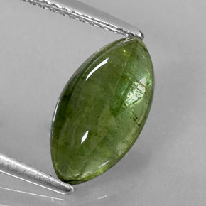 2.52캐럿 천연 그린 투르말린, 투명한, 13.1×7 mm, 투명/반투명
