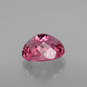 1.32캐럿 천연 로즈 핑크 투르말린, 타원형 컷, 7.4×5.7 mm, VS