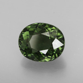 2.05캐럿 천연 그린 투르말린, 타원형 컷, 8.4×7.1 mm, VVS-VS