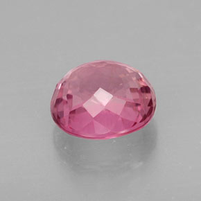 2.38캐럿 천연 로즈 핑크 투르말린, 타원형 컷, 8.3×7.8 mm, VS