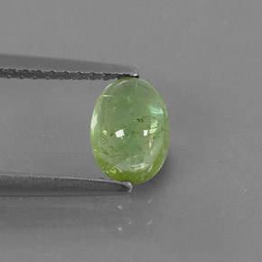 0.99캐럿 천연 그린 투르말린, 투명한, 7.1×5.2 mm, 투명/반투명