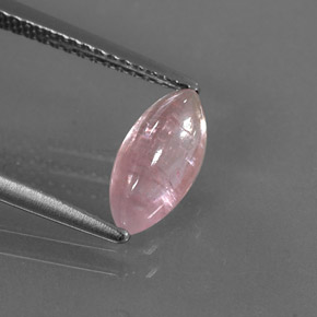 1.32캐럿 천연 로즈 핑크 투르말린, 투명한, 10.1×4.8 mm, 투명/반투명