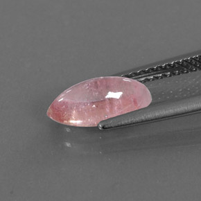 1.32캐럿 천연 로즈 핑크 투르말린, 투명한, 10.1×4.8 mm, 투명/반투명