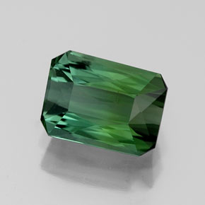 1.41캐럿 천연 그린 투르말린, 에메랄드 컷, 7.6×5.6 mm, VVS-VS