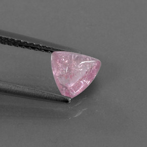 1.02캐럿 천연 핑크 투르말린, 투명한, 6.5×6.2 mm, 투명/반투명