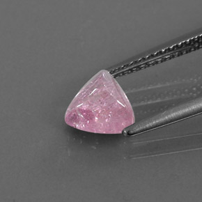 1.02캐럿 천연 핑크 투르말린, 투명한, 6.5×6.2 mm, 투명/반투명